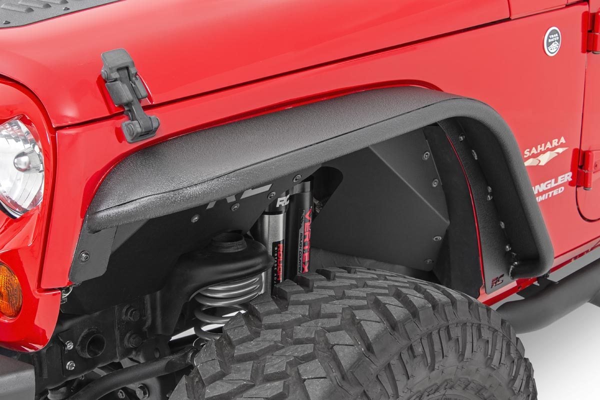 Rough Country 10533 Fender Flare | Steel | FR & RR | Jeep Wrangler JK/Wrangler Unlimited  (07-18)