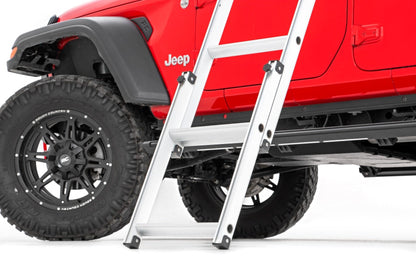 Rough Country 99049 Roof Top Tent | Rack Mount | 12 Volt Accessory w/Ladder Extension & LED Light Kit