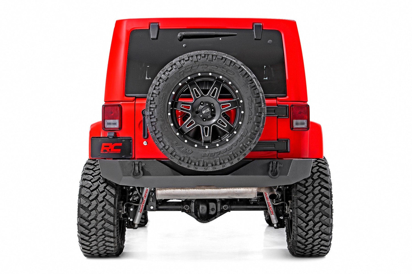 Rough Country 10593A Rear Bumper | Full Width | Jeep Wrangler JK/Wrangler Unlimited  (2007-2018)