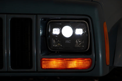 Rough Country RCH5200 5"x7" LED Headlights | DOT Approved | Jeep Cherokee XJ 2WD/4WD (1984-2001)