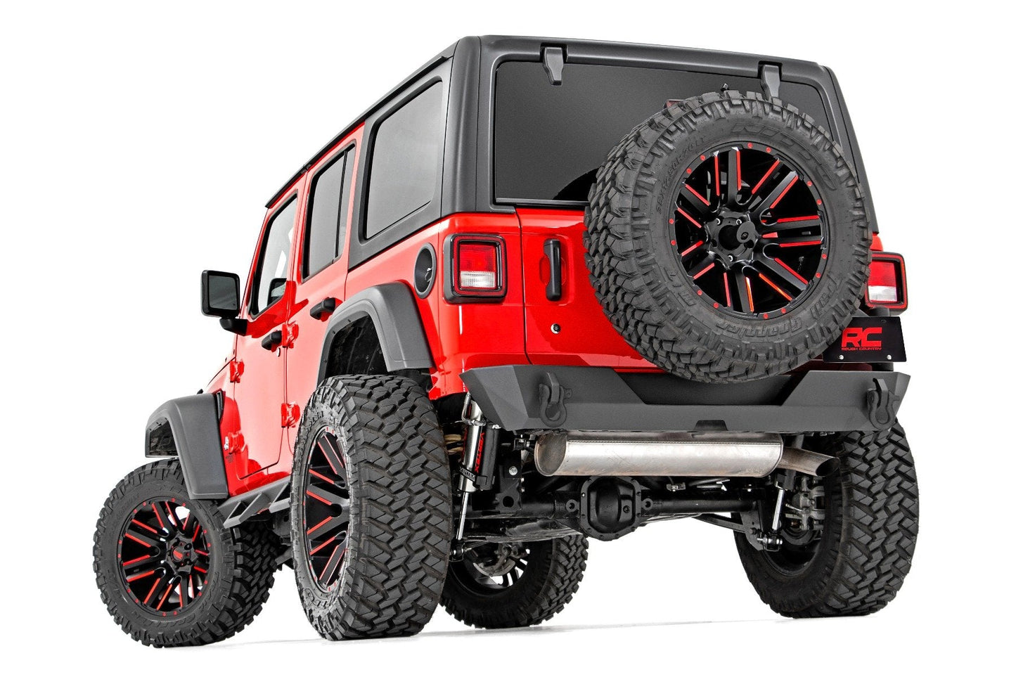 Rough Country 10598 Rear Bumper | Trail | Tire Carrier | Jeep Wrangler JL (18-25)/Wrangler Unlimited (18-25)