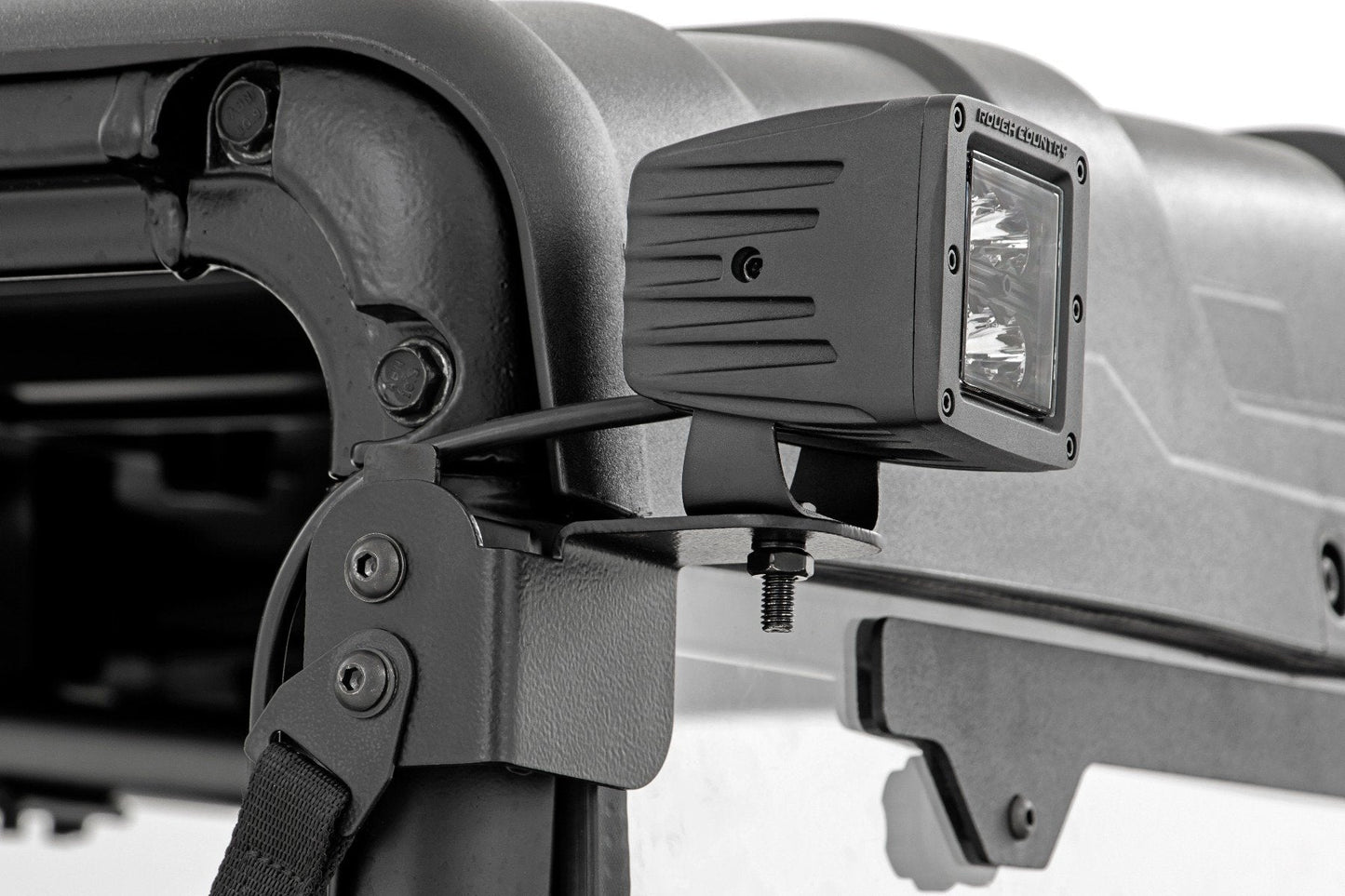 Rough Country 93082 LED Light Kit | Rear Mount | 2" Black Pair | Spot | Polaris Ranger XP 1000