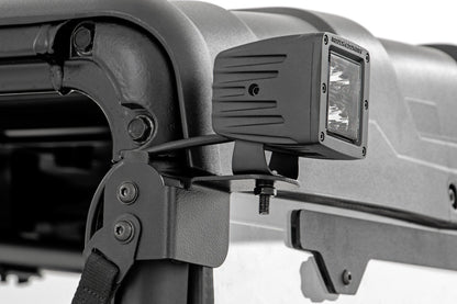 Rough Country 93082 LED Light Kit | Rear Mount | 2" Black Pair | Spot | Polaris Ranger XP 1000