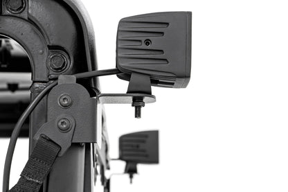 Rough Country 93084 LED Light Kit | Rear Mount | 2" Chrome Pair | Wide Angle | Polaris Ranger XP 1000