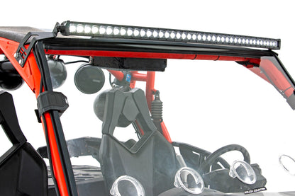 Rough Country 97038 LED Light Kit | Front Mount | 40" Black Dual Row | White DRL | Can-Am Commander Max 1000