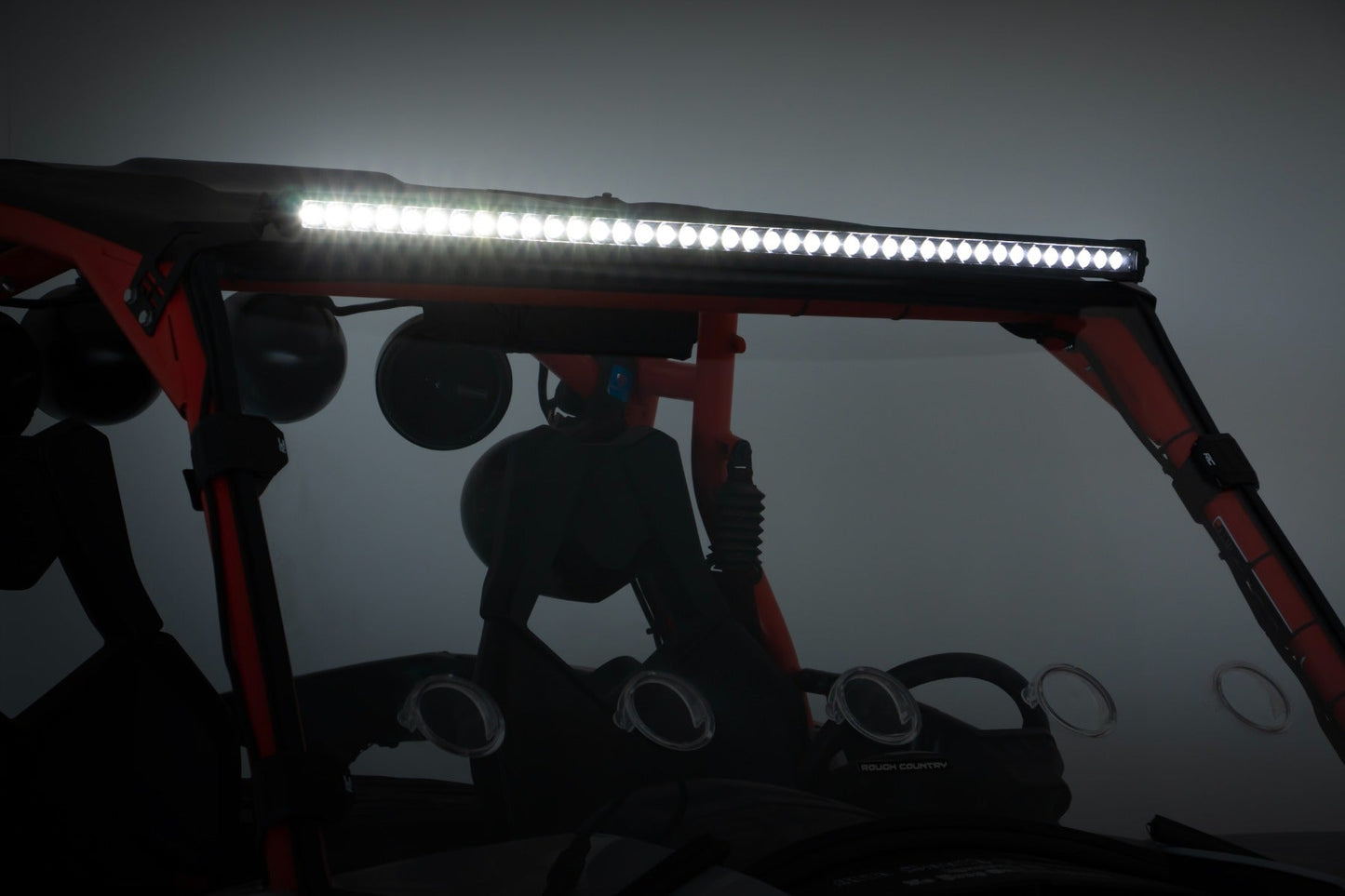 Rough Country 97038 LED Light Kit | Front Mount | 40" Black Dual Row | White DRL | Can-Am Commander Max 1000