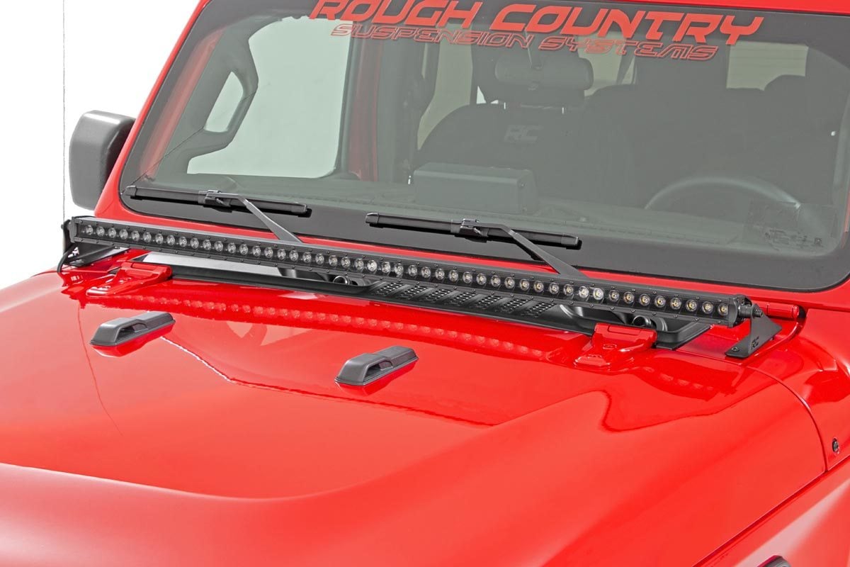 Rough Country 70750BL 50 Inch Black Series LED Light Bar | Single Row