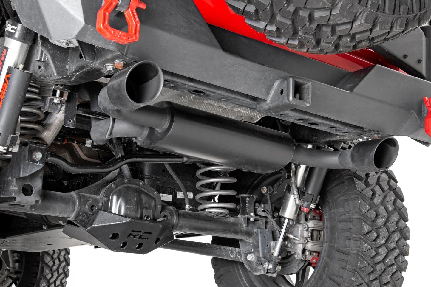 Rough Country 96003 Performance Exhaust | Dual Outlet | Jeep Wrangler JL (18-25)/Wrangler Unlimited (18-25)