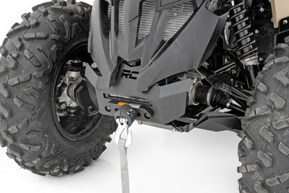 Rough Country 97070 Winch Bumper | 4500-Lb Winch | Synthetic Rope | Can-Am Renegade 1000/Renegade 500