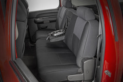 Rough Country 91033 Seat Covers | FR 40/40/20 & RR Full Bench | Chevy/GMC 1500/2500HD (07-13)
