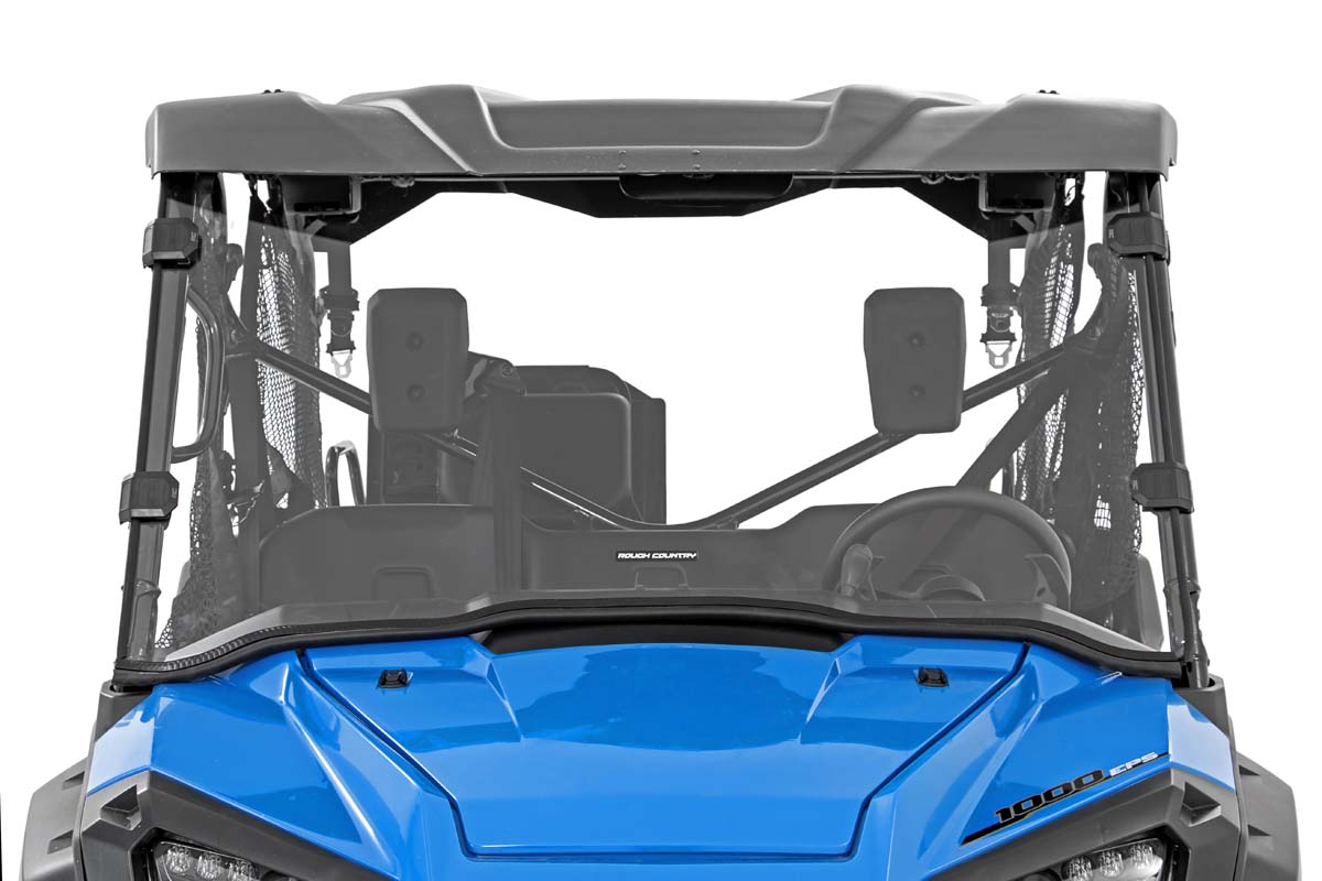 Rough Country 98162020 Full Windshield | Scratch Resistant | Honda Pioneer 1000