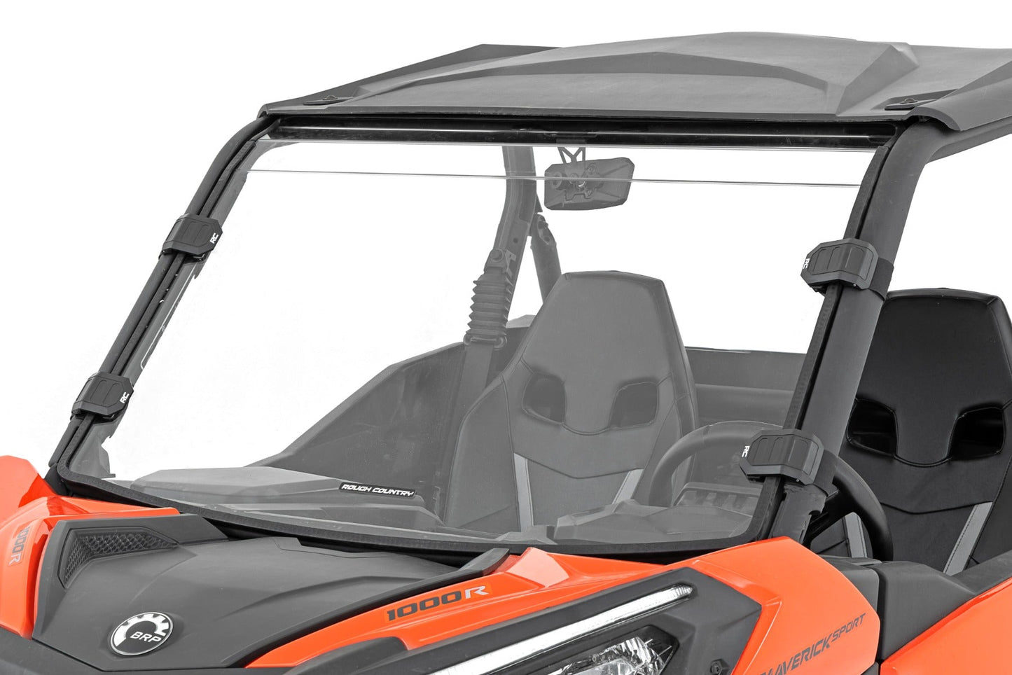 Rough Country 98101930 Full Windshield | Scratch Resistant | Can-Am Maverick Sport