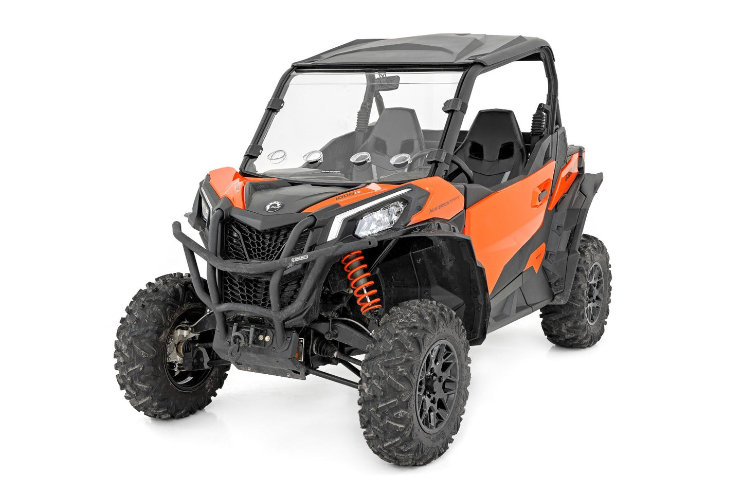 Rough Country 98201930 Vented Full Windshield | Scratch Resistant | Can-Am Maverick Sport 1000R