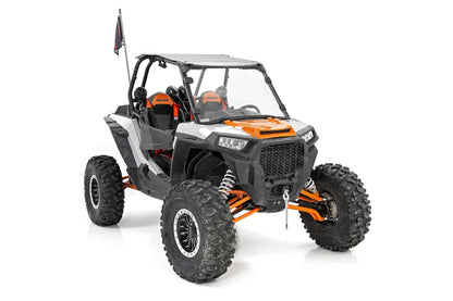 Rough Country 98182010 Full Windshield | w/ Factory Visor | Polaris RZR XP 1000
