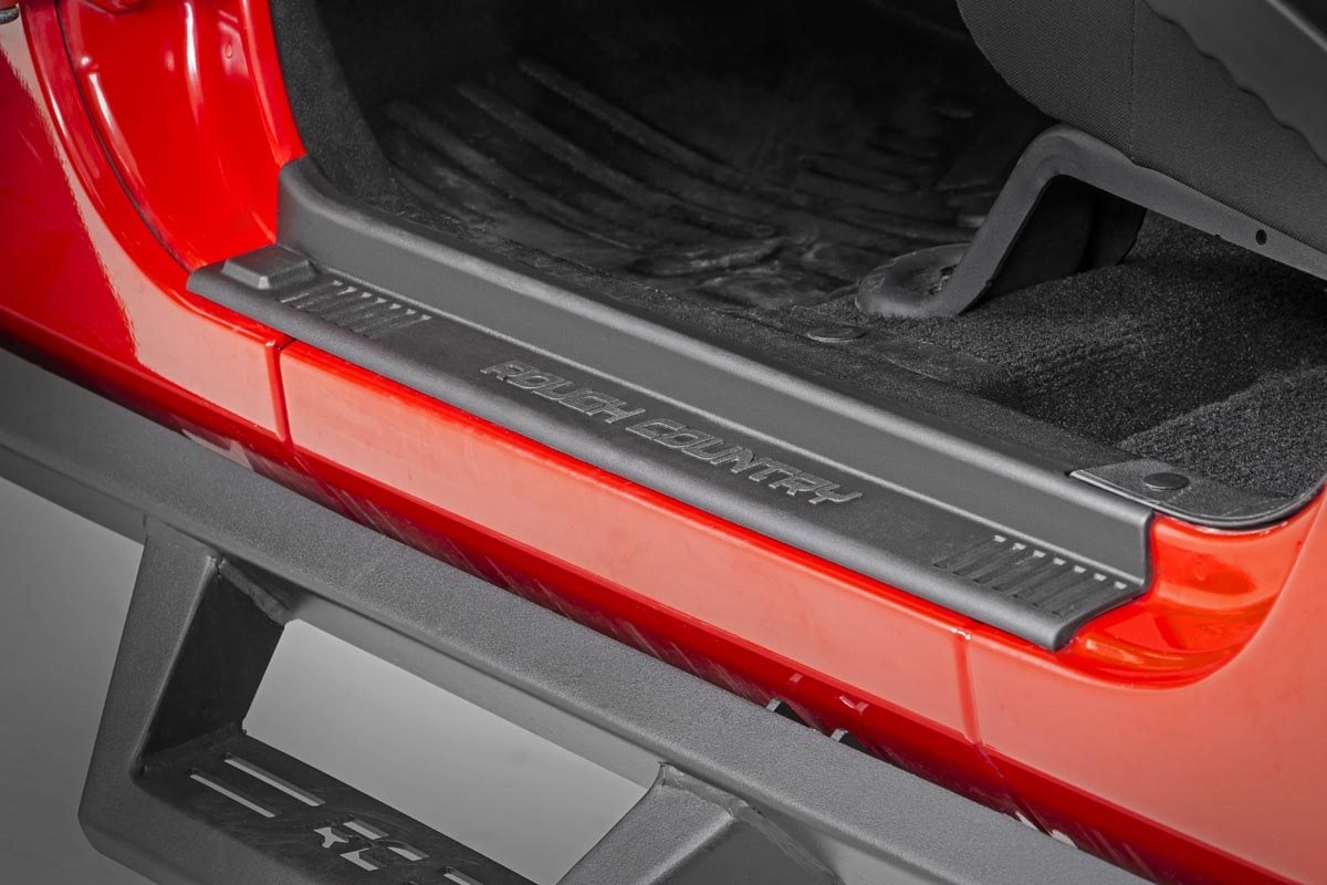 Rough Country 10567 Entry Guards | Front and Rear | Jeep Wrangler Unlimited 2WD/4WD (2007-2018)