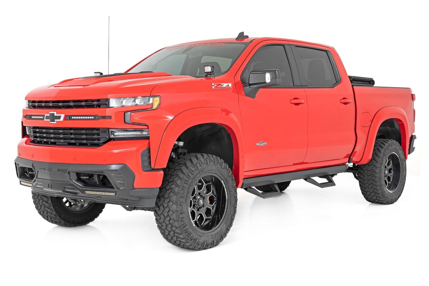 Rough Country 11003A SRX2 Adj Aluminum Step | Crew Cab | Chevy/GMC 1500/2500HD (19-26 & Refresh)