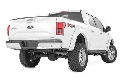 Rough Country 51008A SRX2 Adj Aluminum Step | Crew Cab | Ford F-150/Lightning/F-250/F-350/Raptor (15-25)
