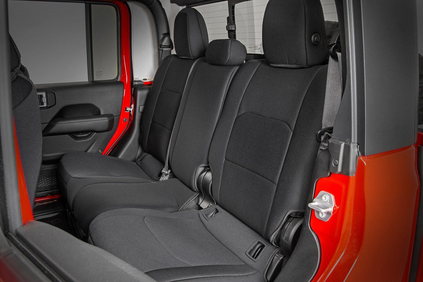 Rough Country 91034 Seat Covers | Front and RR No Cup Holder | Jeep Gladiator JT 4WD (2020-2025)