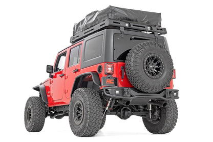 Rough Country 10649 Rear Bumper | Tubular | Jeep Wrangler JK/Wrangler Unlimited  (2007-2018)