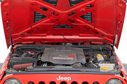 Rough Country 10643 Hood Struts | Hydraulic | Jeep Wrangler JK/Wrangler Unlimited  (2007-2018)
