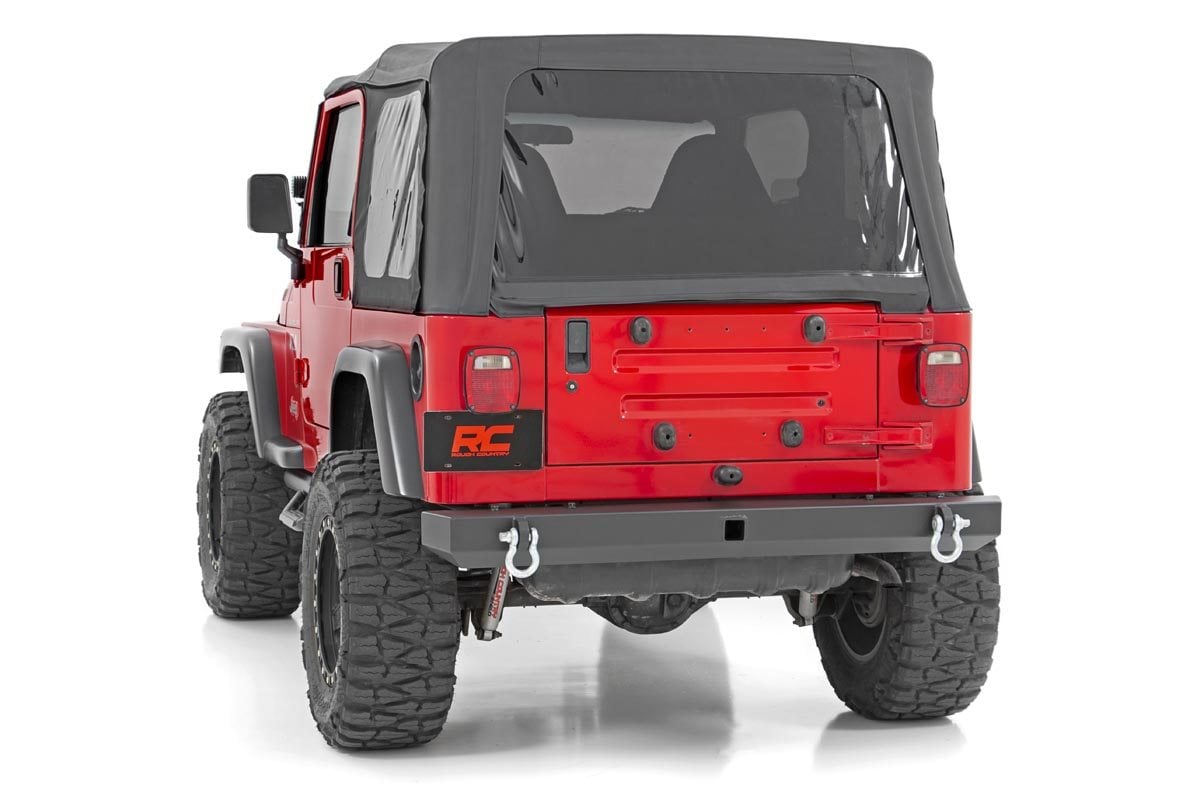 Rough Country 10591 Rear Bumper | Full Width | Jeep Wrangler TJ (97-06)/Wrangler Unlimited (04-06)