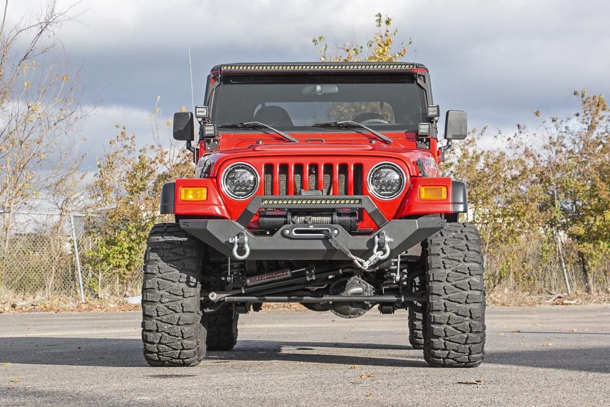 Rough Country 10595 Front Bumper | Rock Crawler | Jeep Wrangler TJ (97-06)/Wrangler Unlimited (04-06)