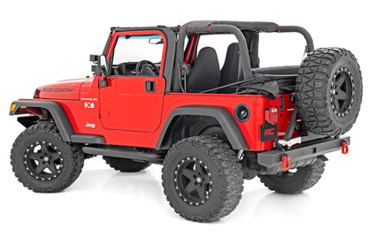 Rough Country 90799 Nerf Bar | 3inch tube | Jeep Wrangler TJ (97-06)/Wrangler YJ (87-95)