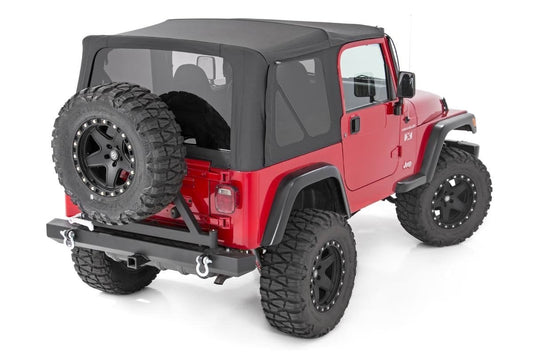 Rough Country RC85020.35 Soft Top | Replacement | Black | Full Doors | Jeep Wrangler TJ 4WD (97-06)
