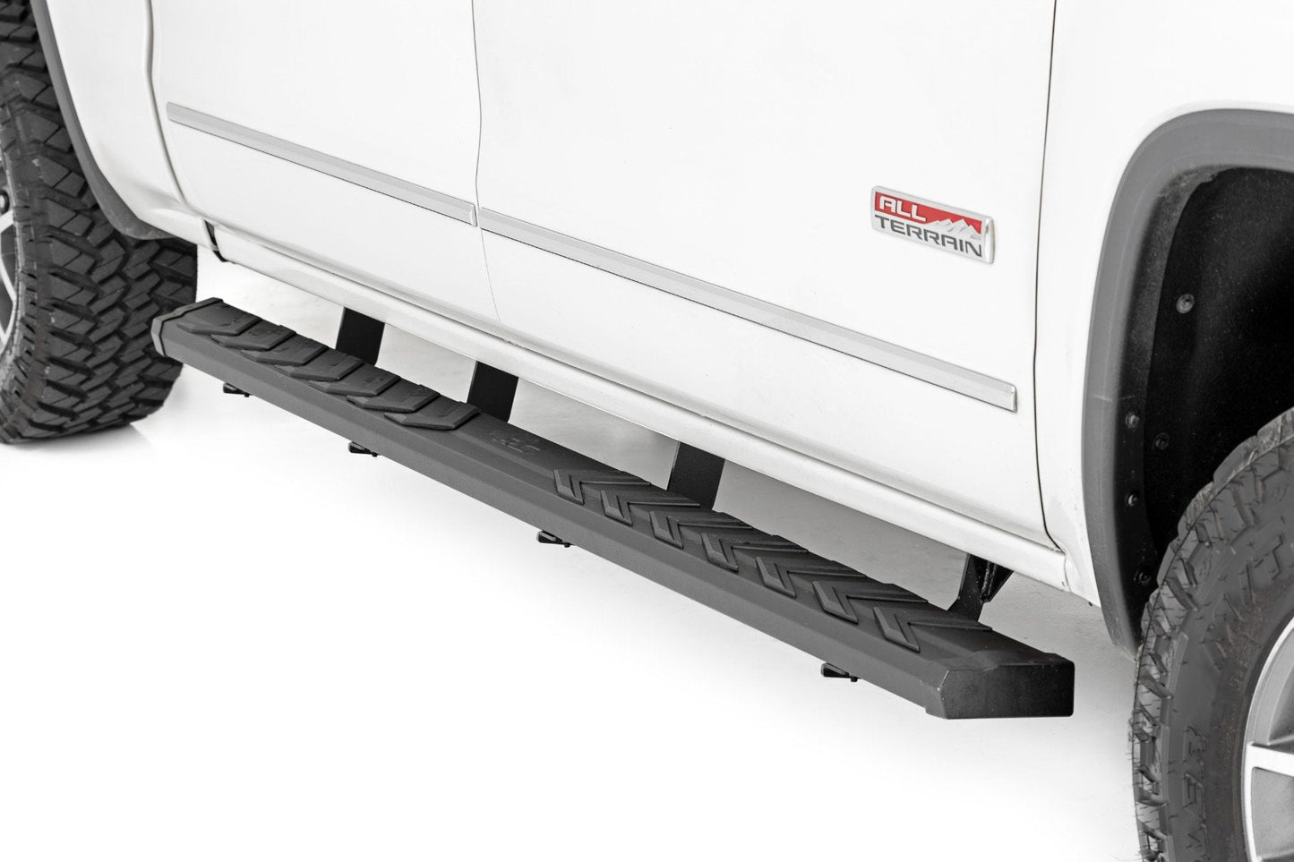 Rough Country 41001A BA2 Running Board | Side Step Bars | Chevy/GMC 1500/2500HD/3500HD (07-19 & Classic)