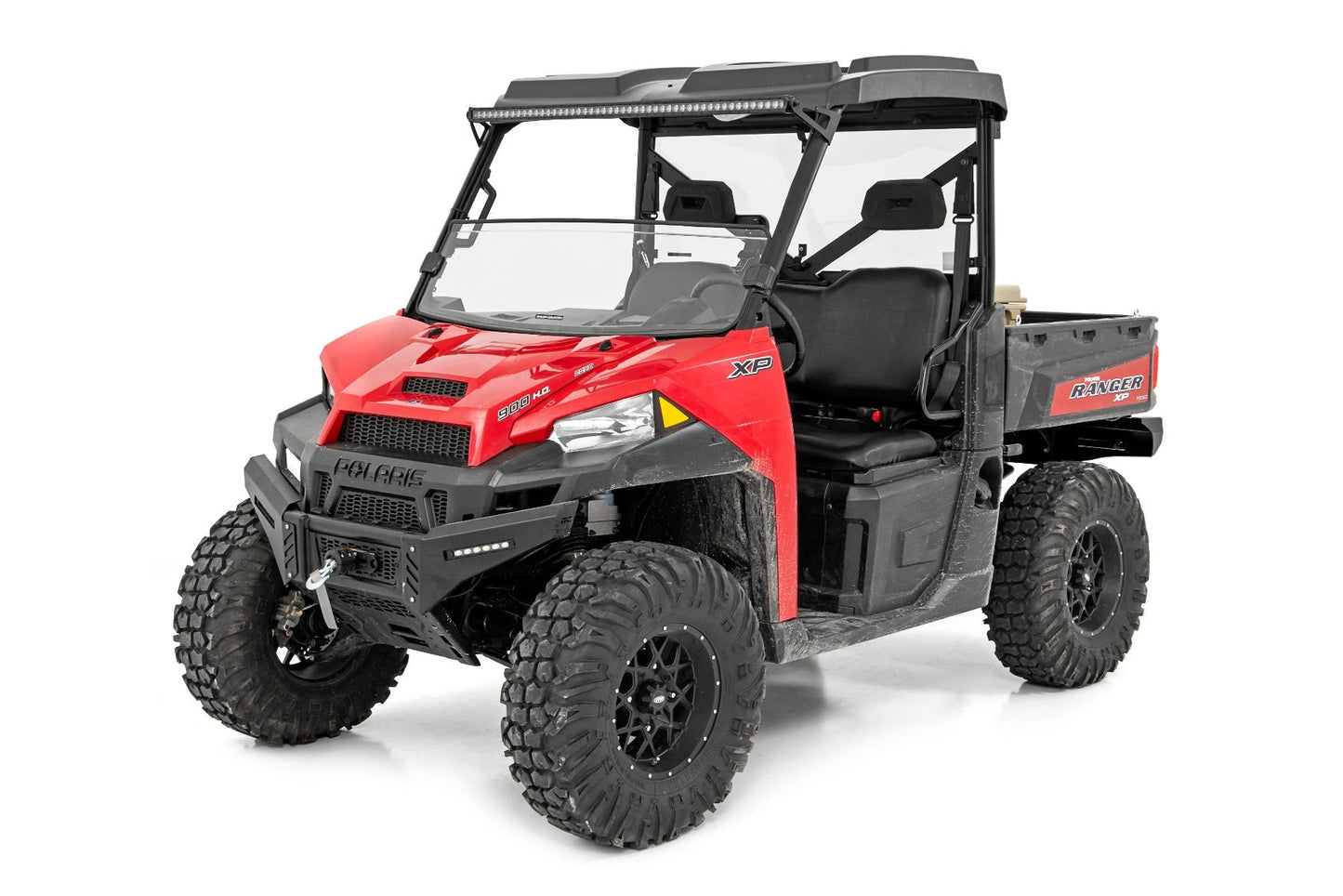 Rough Country 93044 Bumper Wings | 6" Black Slimline LED Pair | Polaris Ranger 1000/Ranger XP 900/1000