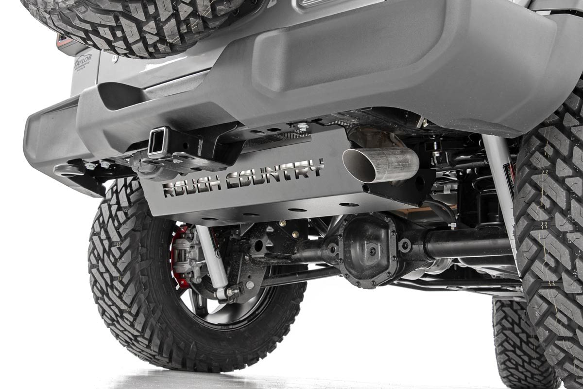 Rough Country 10599 Skid Plate | Muffler | Jeep Wrangler JL/Wrangler Unlimited 4WD (2018-2025)