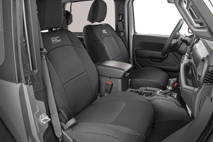 Rough Country 91020 Seat Covers | Front and Rear | Jeep Wrangler JL 4WD (2018-2025)