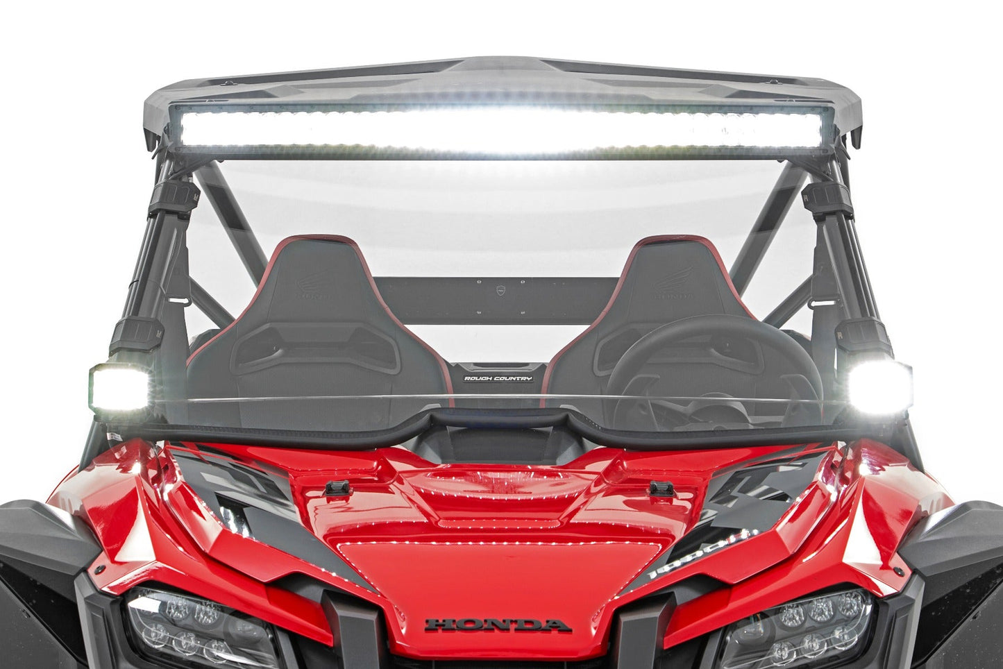 Rough Country 92046 LED Light Kit | Front Mount | 40" Black Dual Row | Honda Talon 1000