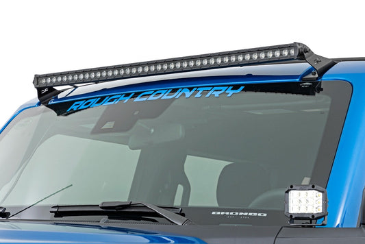 Rough Country 82041 LED Light Kit | Upper Windshield | 40" Spectrum Single Row | Ford Bronco (21-25)