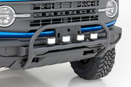 Rough Country 51050 Nudge Bar | 3 Inch Wide Angle Led (x4) | Ford Bronco 4WD (2021-2025)