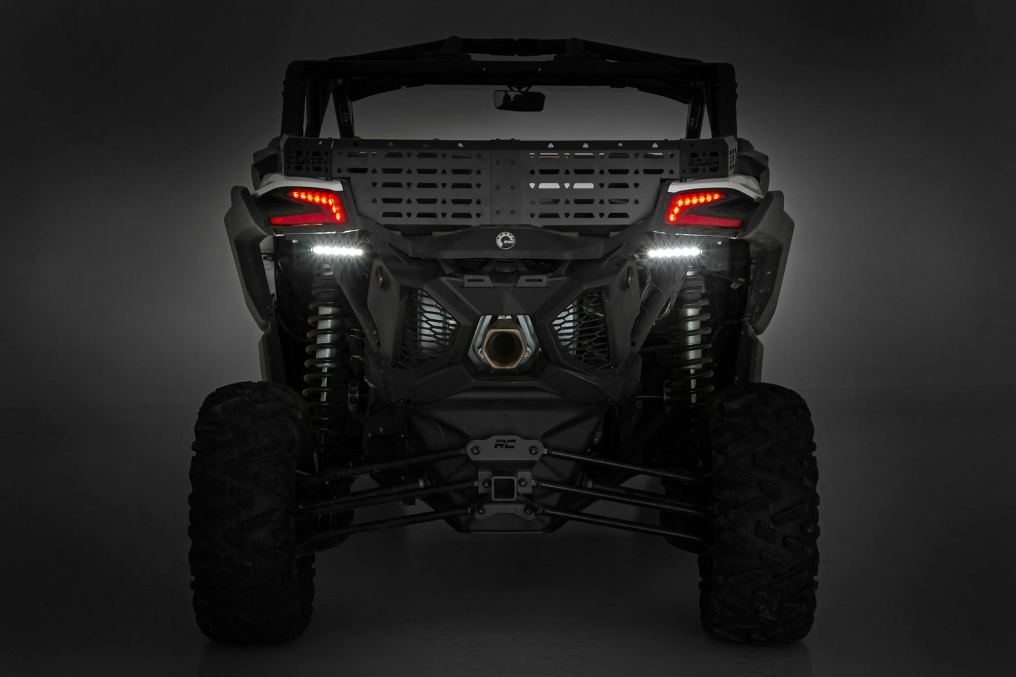 Rough Country 97026 LED Light Kit | Tail Light Mount | 6" Black Slimline Pair | Can-Am Maverick X3