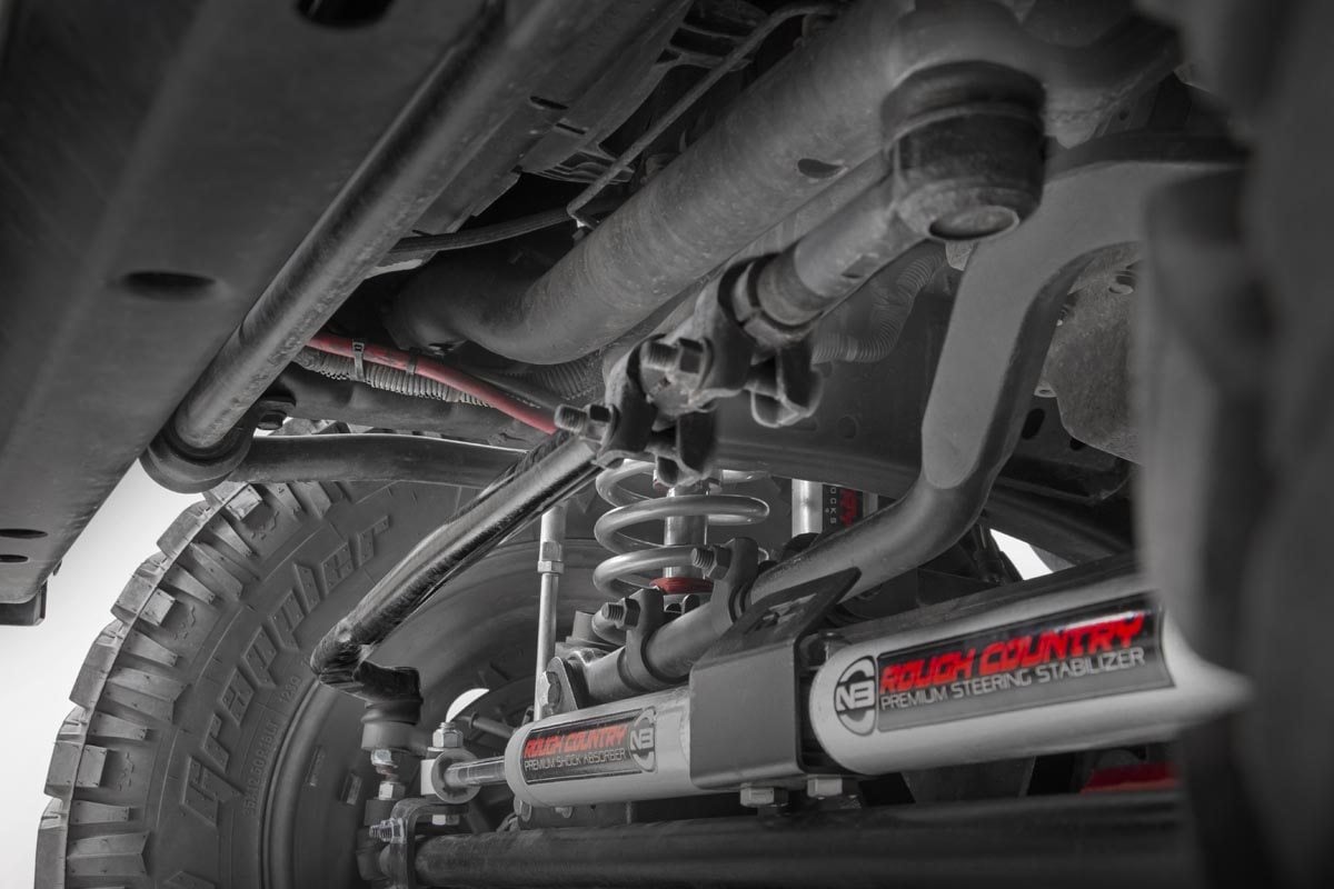 Rough Country 10601 High Steer Kit | Track Bar Bracket Combo | Jeep Wrangler JK/Wrangler Unlimited (07-18)