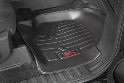 Rough Country M-51515 Floor Mats | FR & RR | FR Buckets | Ford F-150 (15-25)/F-150 Lightning (22-25)/Raptor (17-25)