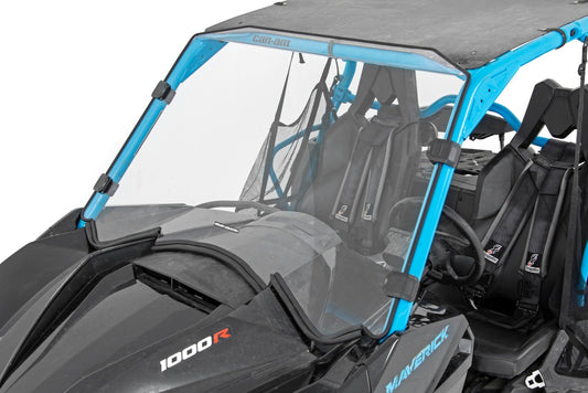 Rough Country 98131830 Full Windshield | Scratch Resistant | Can-Am Maverick Max 1000R X