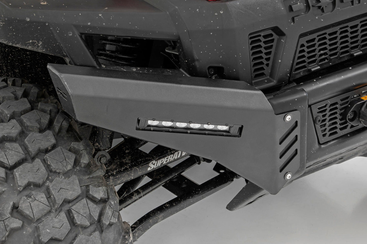 Rough Country 93044 Bumper Wings | 6" Black Slimline LED Pair | Polaris Ranger 1000/Ranger XP 900/1000