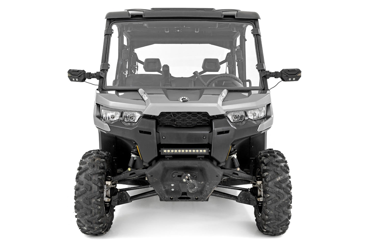 Rough Country 98162030 Full Windshield | Scratch Resistant | Can-Am Defender HD 8/HD 9/HD 10