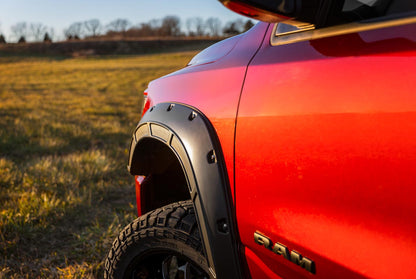 Rough Country A-D10914-PSC Fender Flares | Defender | PSC Billet Silver | Ram 1500 2WD/4WD (2019-2024)
