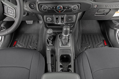 Rough Country M-61505 Floor Mats | FR & RR | RR Non-Lock | Jeep Gladiator JT 4WD (2020-2025)