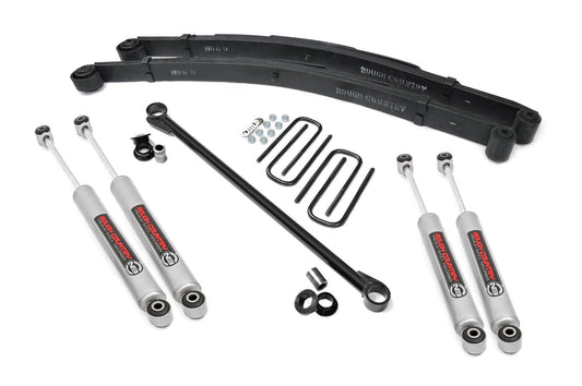 Rough Country 489.20 2.5 Inch Leveling Kit | Leaf Spring | Ford F-250/F-350 Super Duty 4WD (99-04)