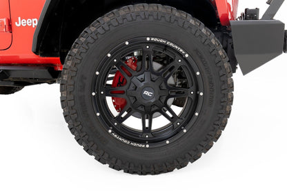 Rough Country 71150 Caliper Covers | Front and Rear | Red | Sport | Jeep Gladiator JT/Wrangler JL (18-25)