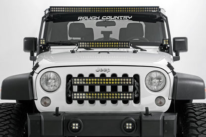 Rough Country 70920BL 20 Inch Black Series LED Light Bar | Dual Row