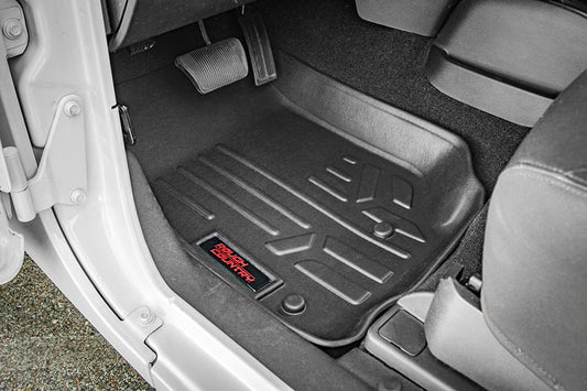 Rough Country M-60712 Floor Mats | FR & RR | 4 Door | Jeep Wrangler Unlimited 2WD/4WD (2007-2013)