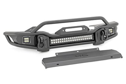 Rough Country 10647 Front Winch Bumper | Tubular | Skid Plate | Jeep Gladiator JT/Wrangler JK & JL/Wrangler Unlimited
