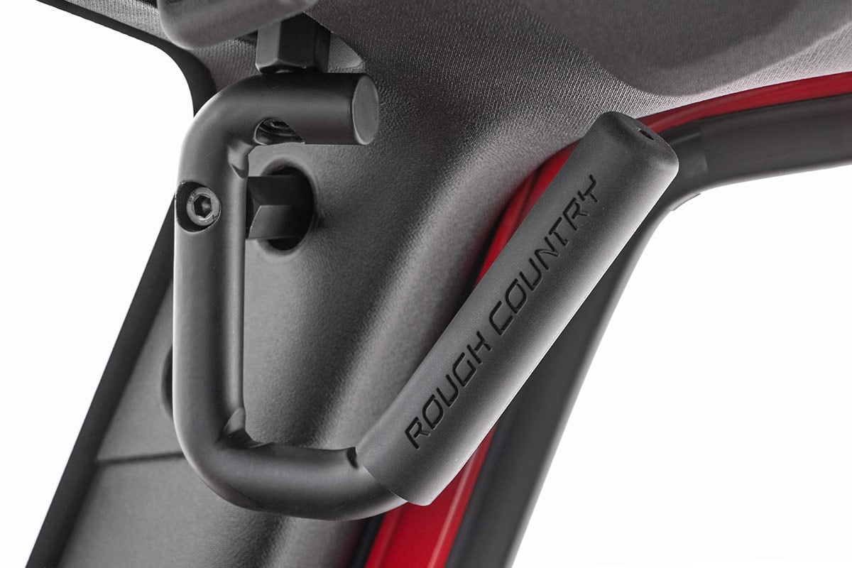 Rough Country 6501 Grab Handles | Steel | Front | Black | Jeep Wrangler JK/Wrangler Unlimited (07-18)