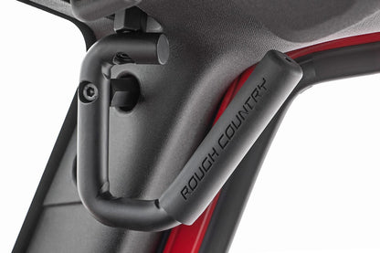 Rough Country 6503 Grab Handles | Steel | FR & RR | Black | Jeep Wrangler JK/Wrangler Unlimited (07-18)